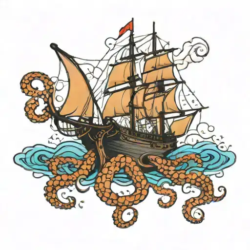 The Ship Was Attacked By An Octopus