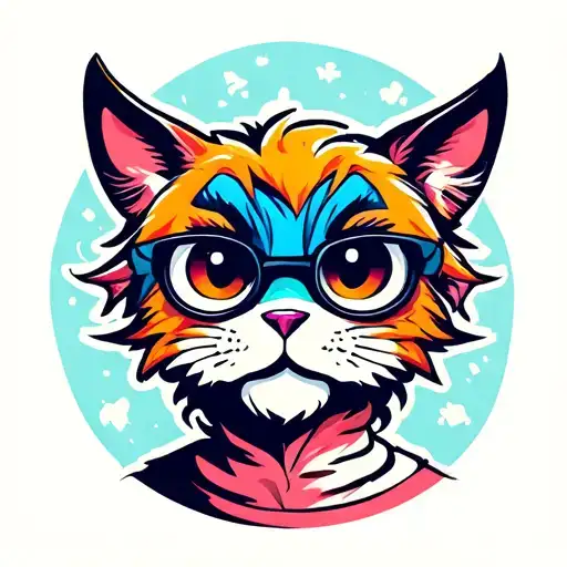 Cartoon Character From 90S Colorful