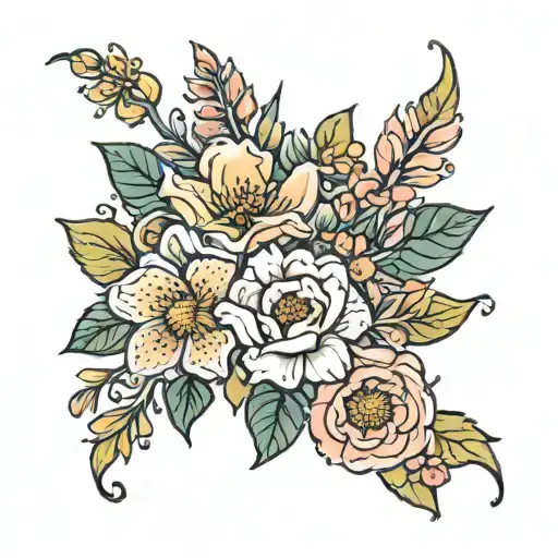 Birth Flower Bouquet