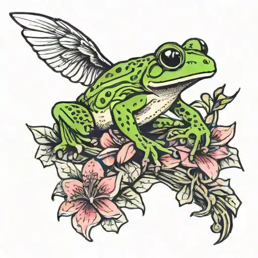 Frog And Hummingbird