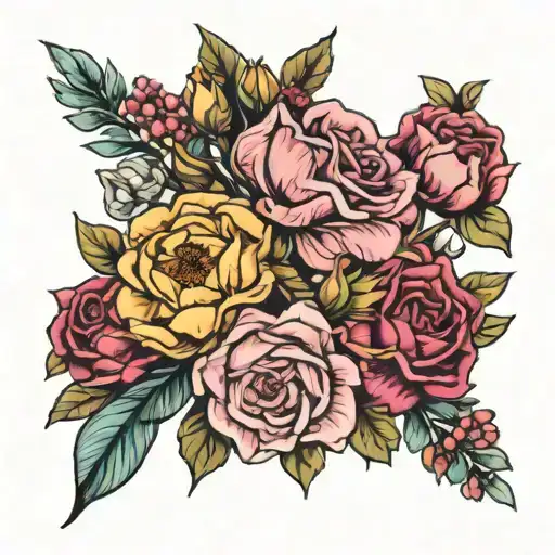 Birth Flower Bouquet