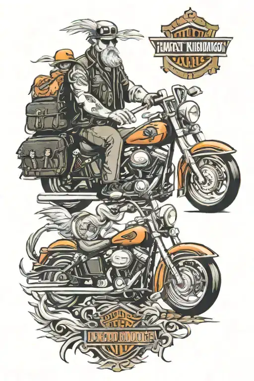 Harley Davidson Biker Dad