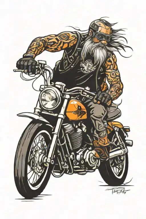 Harley Davidson Biker Dad