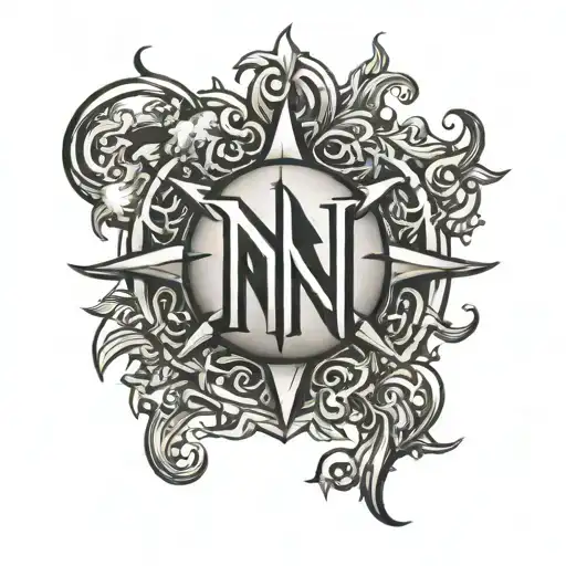 Sun In The Shape Of The Letter N