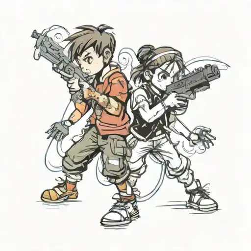 Playstation 2 Kids Playing