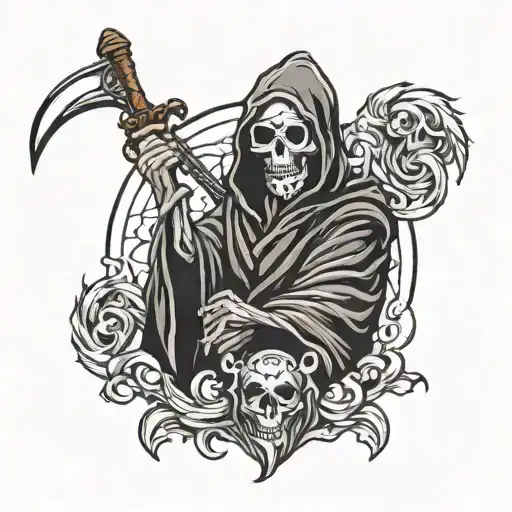 Grim Reaper Holding