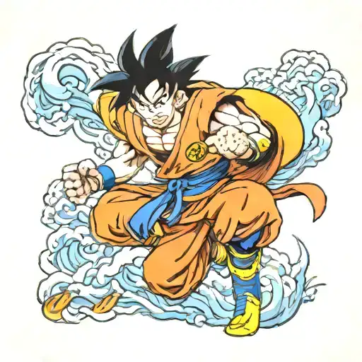 Son Goku On The Jindo