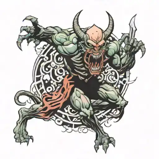 Demon Fighting Monster