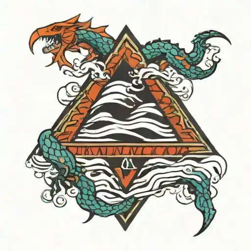 Triangle Scorpio Water Waves