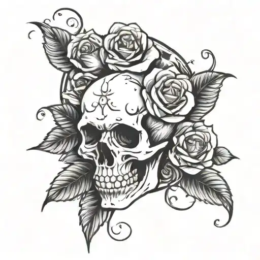 Skull And Roses