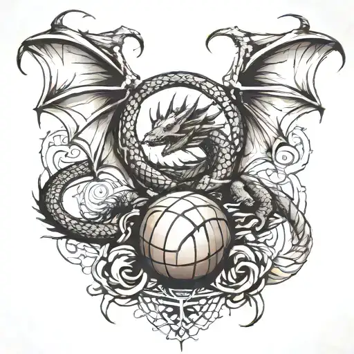 Dragon And Basket Ball
