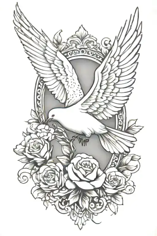 Forearm Half White Dove