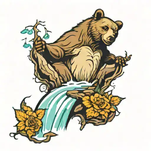 Bear Woods Agressiv Waterfall