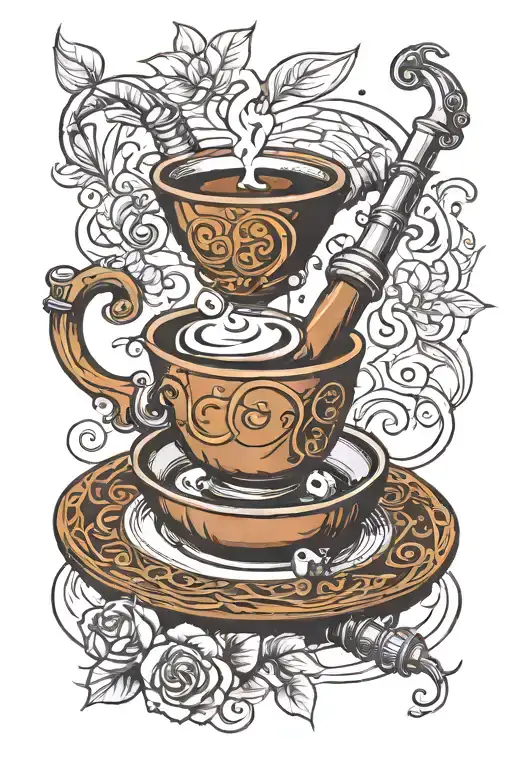 Pipe And Coffee In One