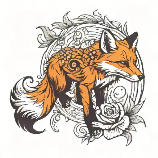 Fox Wrapped Wrapped Around Arm