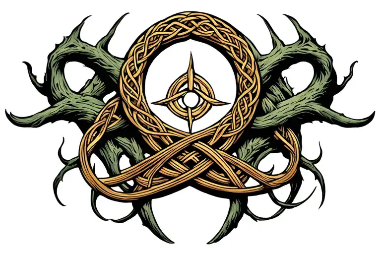 Ygdrassil Brace A Celtic Trinity Knot