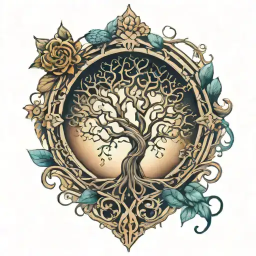 Tree Of Life With The Gemini Sisters Hair Tangled
