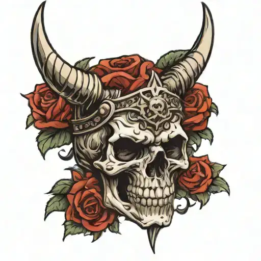 Skull An Pagan God Thunder
