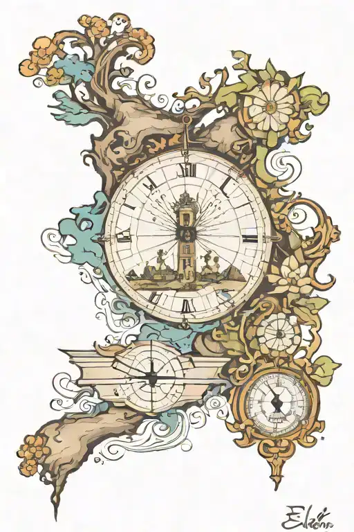 Trills With The Map Of The Island Of Elba And A Date In Roman Numerals