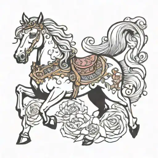 Horse With Princess