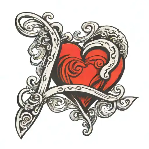 The Letter J With A Heart And Infinity Symbol