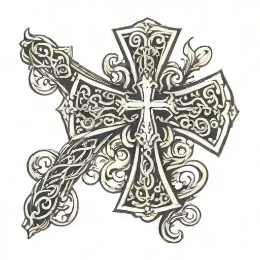 Small Cross With Bible Verse Intertwined