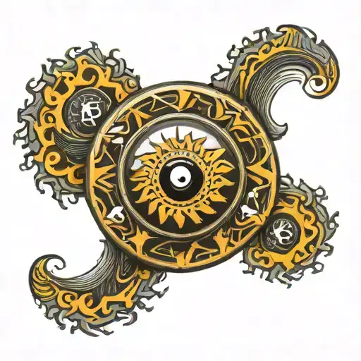 Black Hole Sun Inside Of Poker Chip Transforming