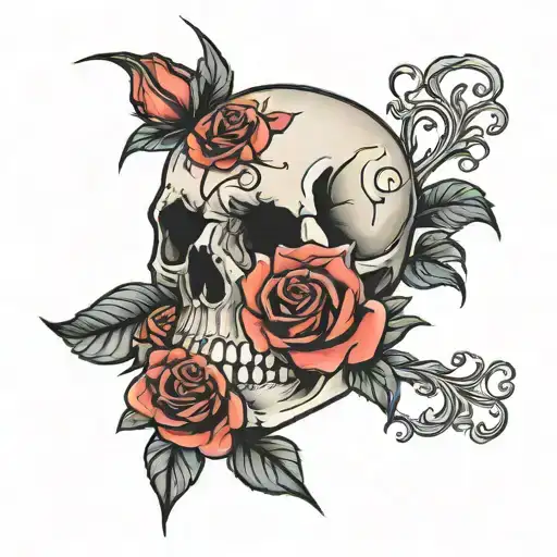 Skull Rose Goth