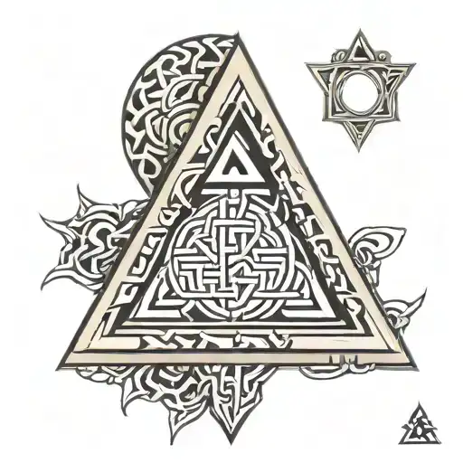 Valknut Symbol Integrated In Fafnir