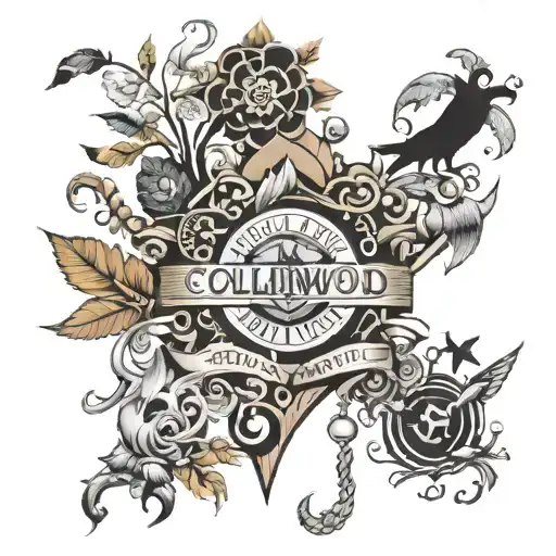 The Word Collinwood Surrounded By Cool Things