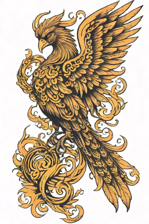 Phoenix Full Body With Wings