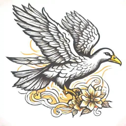 Icarus In Shape Of Duck Flying