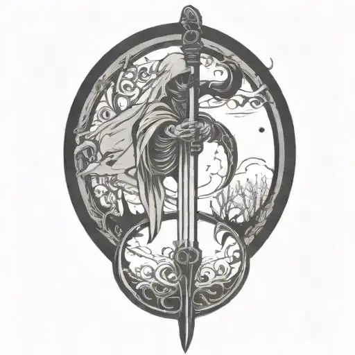 Death Holding Scythe