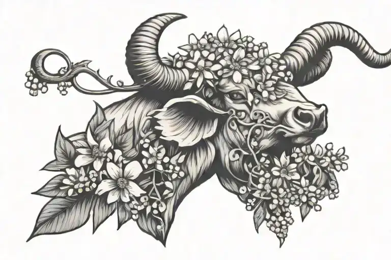 Daisy Sweet Pea Lily Of The Valley Hawthorn Bull Ram