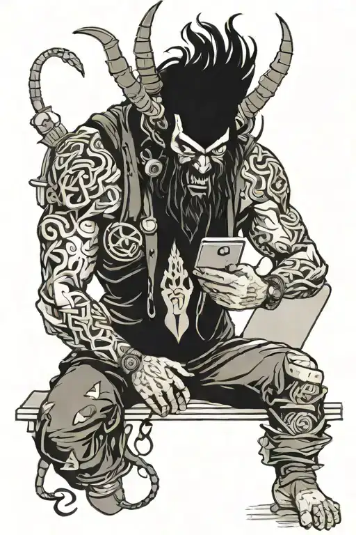 Demon Programmer While Coding Funny