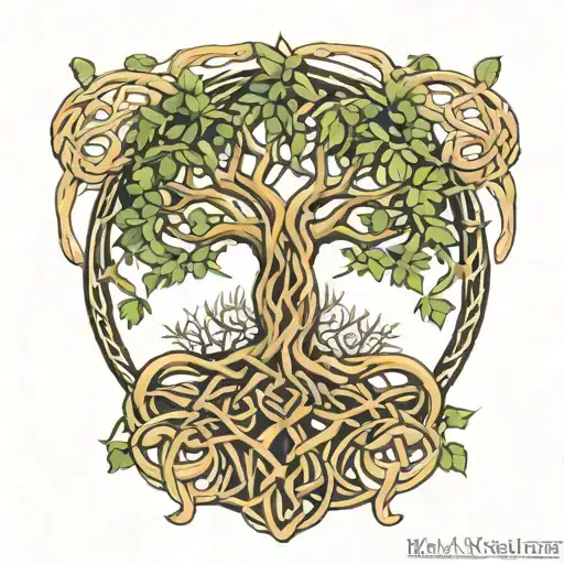 Celtic Tree Intertwined