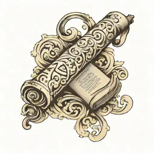 Scroll With Bible Verses