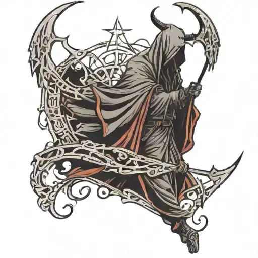 Satanism Reaper Full Body