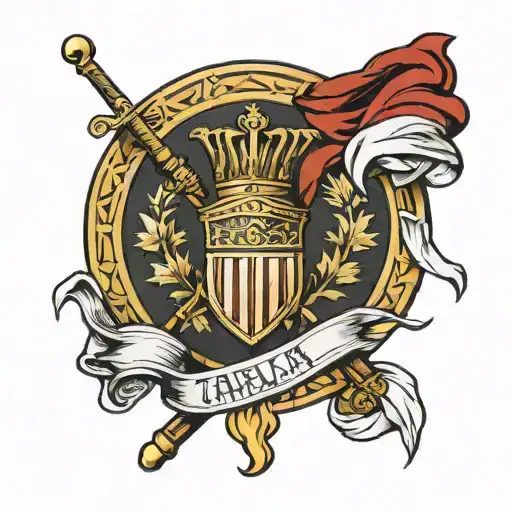 Roman Empire Italy Flag Wrapped