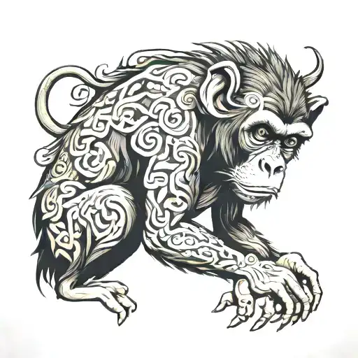 Monkey Plugging Ears