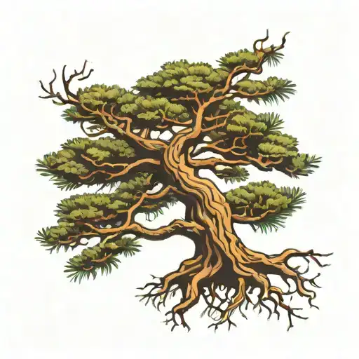 Pine Tree With Roots