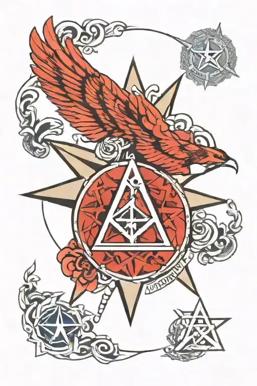 Alcoholics Anonymous Symbol Combined With Us Air Force Insignia