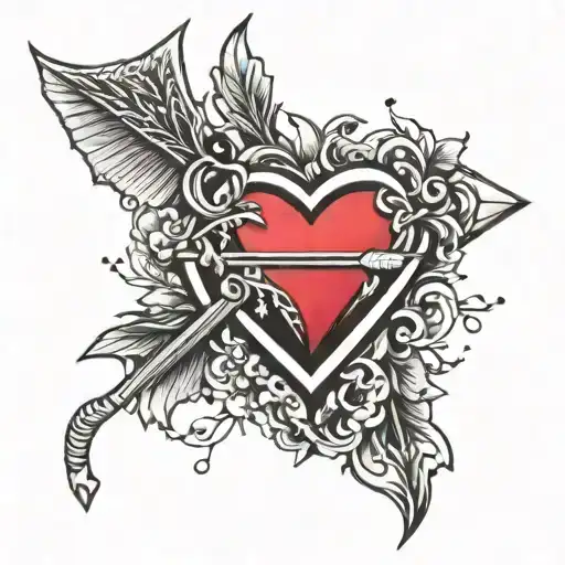 Bex With Arrow And Heart Shaped Lock