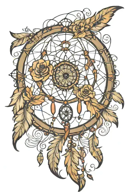 Dreamcatcher With Boca Written In The Middle