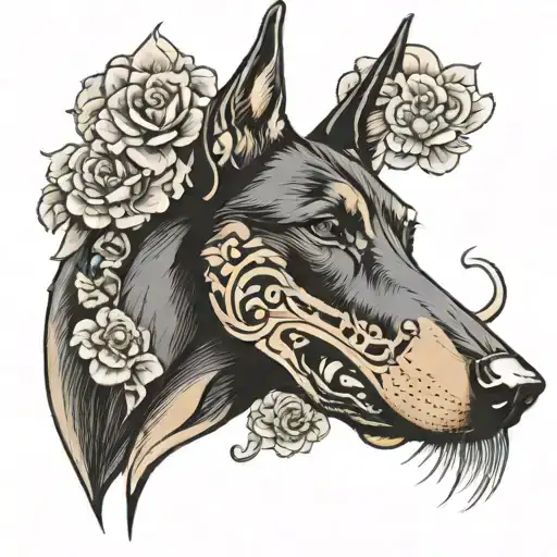 Doberman Chinese Style