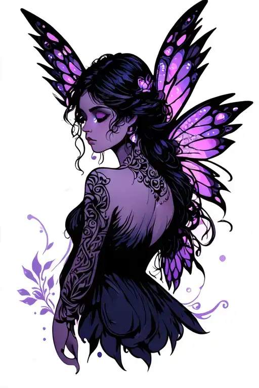 Fairy Wings On The Back