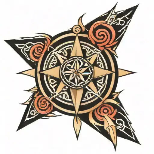 Maori Compass Rose 888