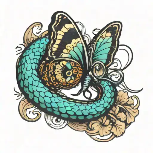 Butterfly Snake Head