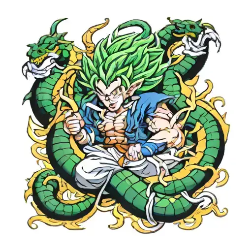 Goku Sleave Shenlong Dragon Ball