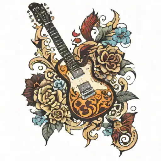 A Single Cut Electric Guitar In Traditional Style